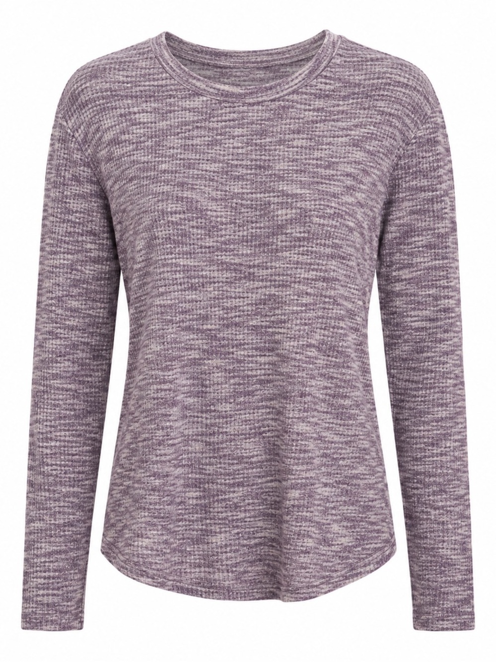 Lou & Grey Heathered Purple Long Sleeve Tee